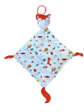 Happy Monkey Fox Lovey Jingbao Toys Security Blanket Hanging Orange Knotted